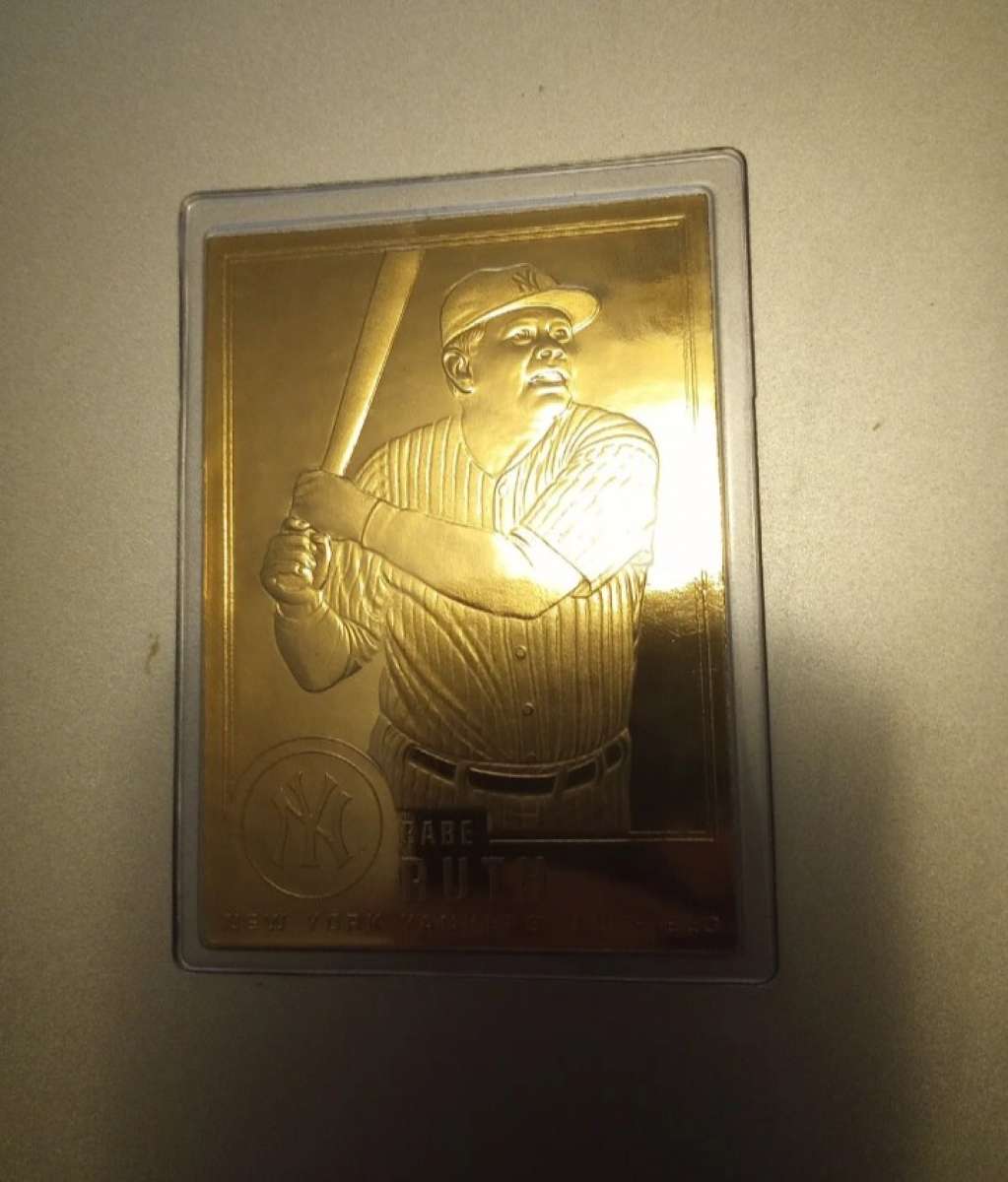 Babe Ruth 1996 Danbury Mint Sealed 22kt Gold Card 30 York