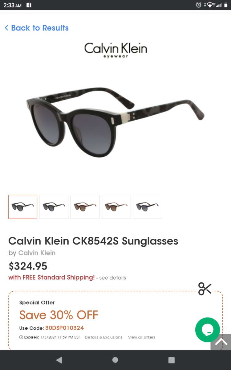 Calvin Klein sunglasses