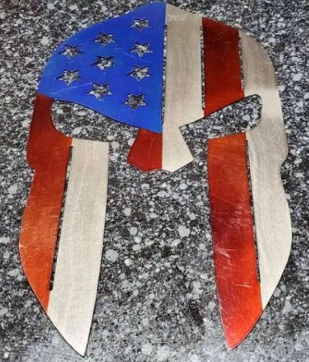 Spartan Metal Mask Approximately 10x17