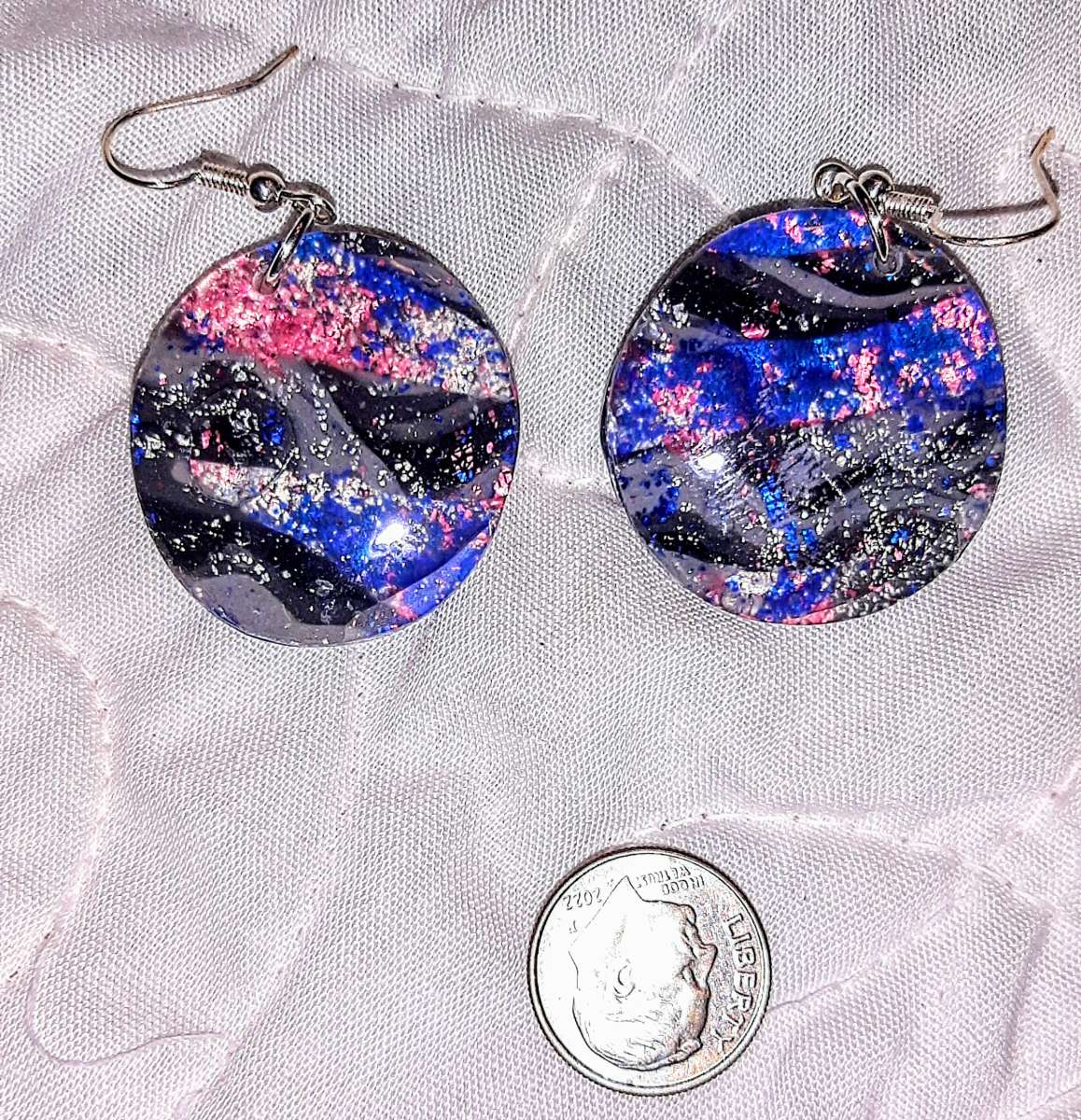 Circular abstract earrings