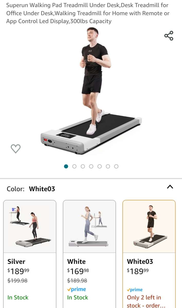 Under Desk Running Treadmill LIKE NEW