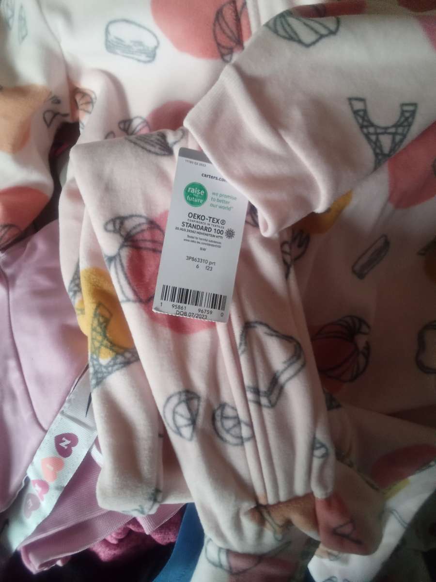 Girls footie pajamas