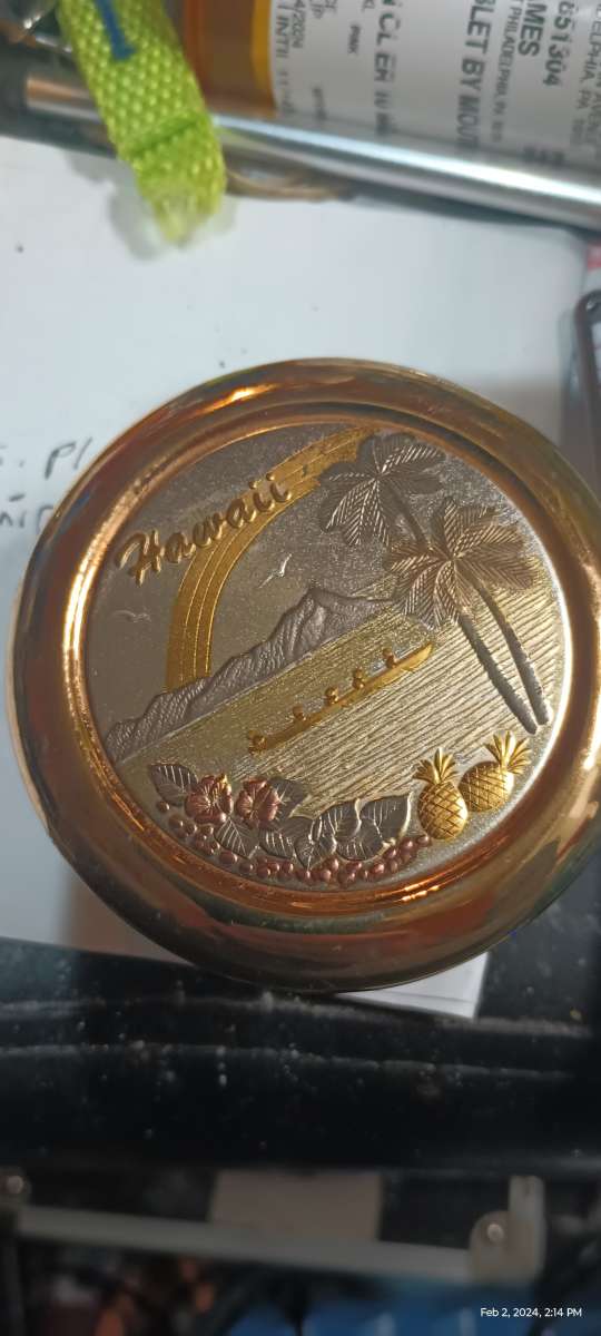 24k plated Hawaii CHOKIN BOX