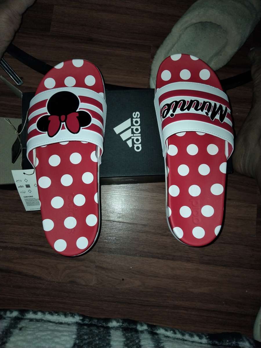 Minnie mouse slides size 11 new in box Adidas