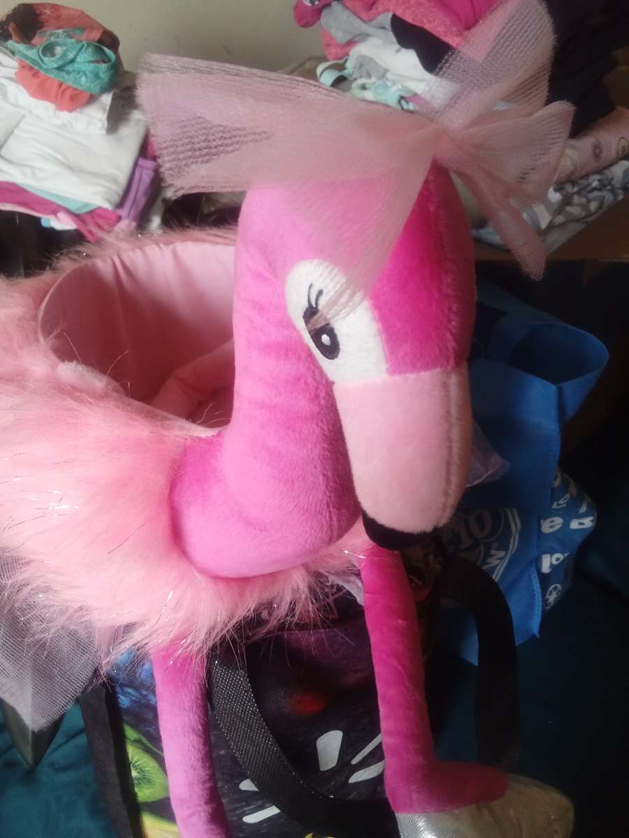 flamingo easter basket