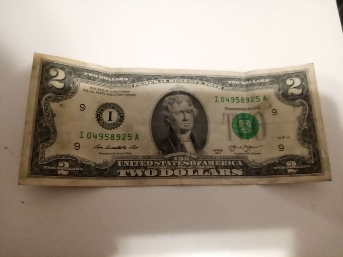 2 dollar bill