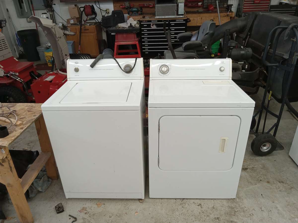 washer and dryer