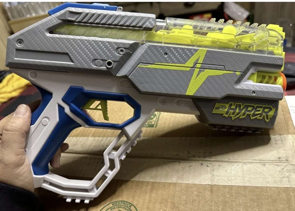 Nerf Hyper with gellike ball ammo