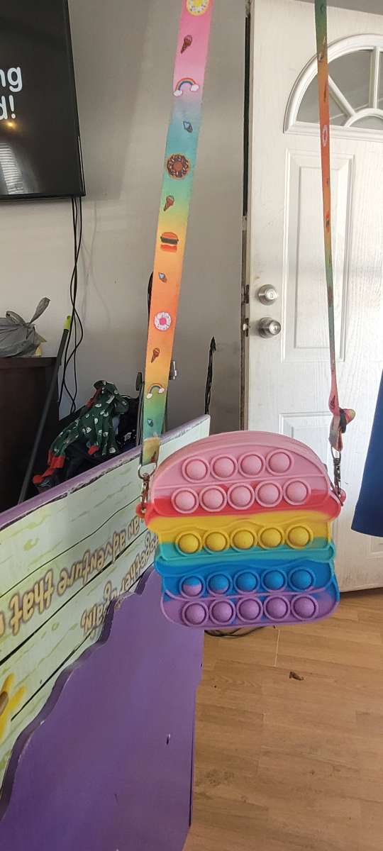 Hamburger Pop It Purse