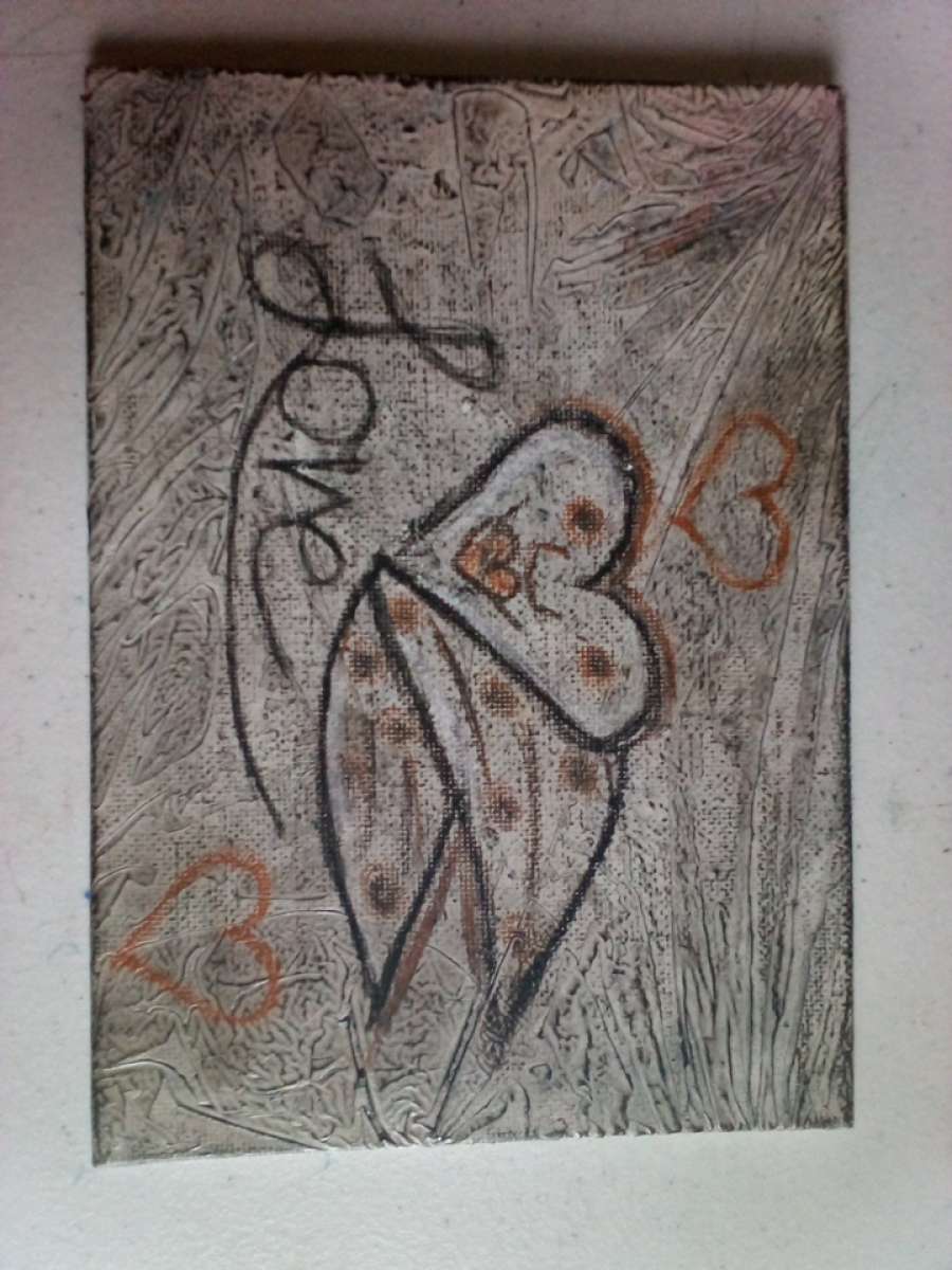 charcoal canvas drawing