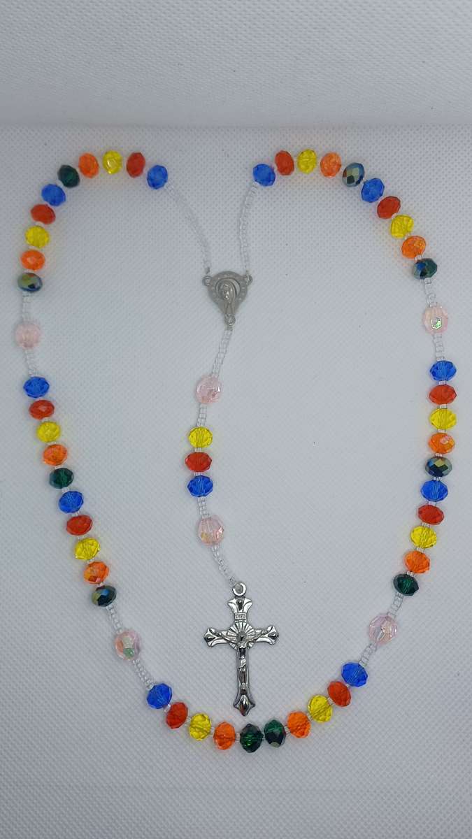 rainbow colors rosary