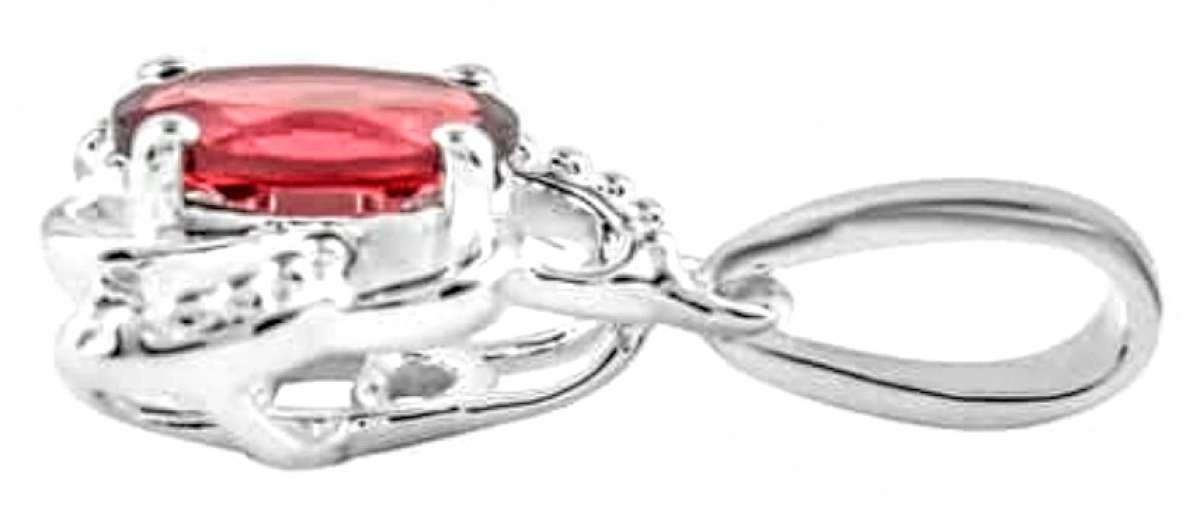 SOLD  Orissa Rose Garnet Sterling Silver Pendant