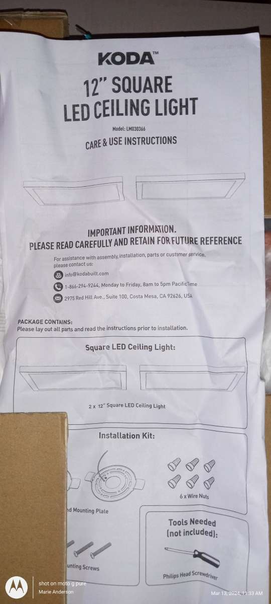 new Koda ceiling lights set of 2