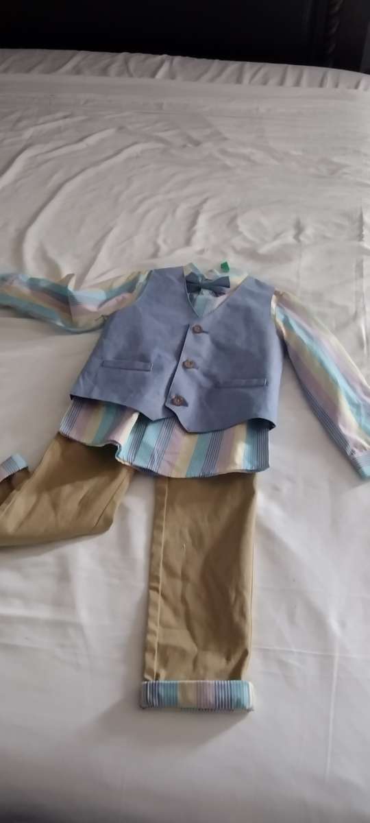 5t boys pant vest outfit