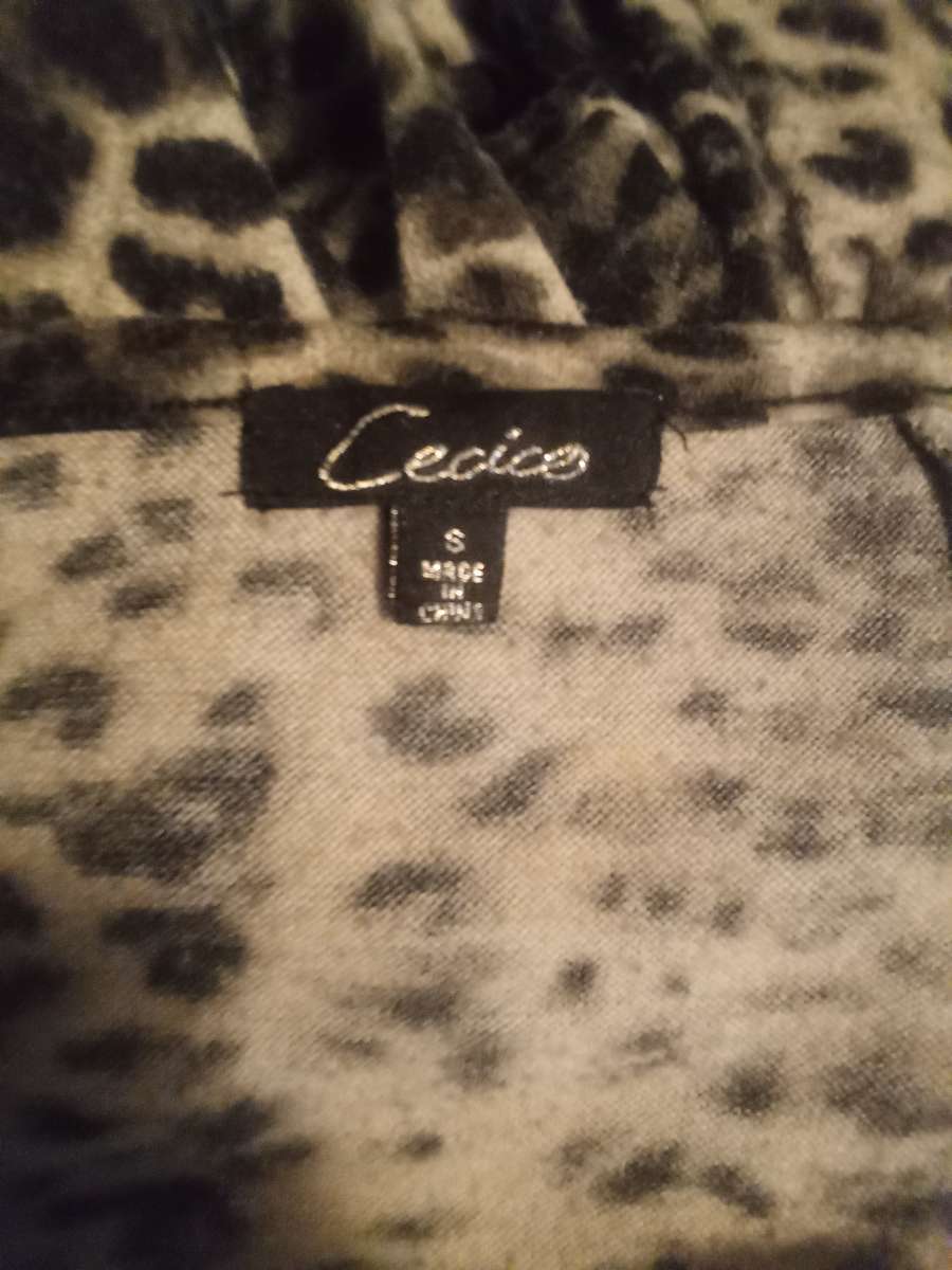 Cecico Small Leopard Print Shrug Cardigan