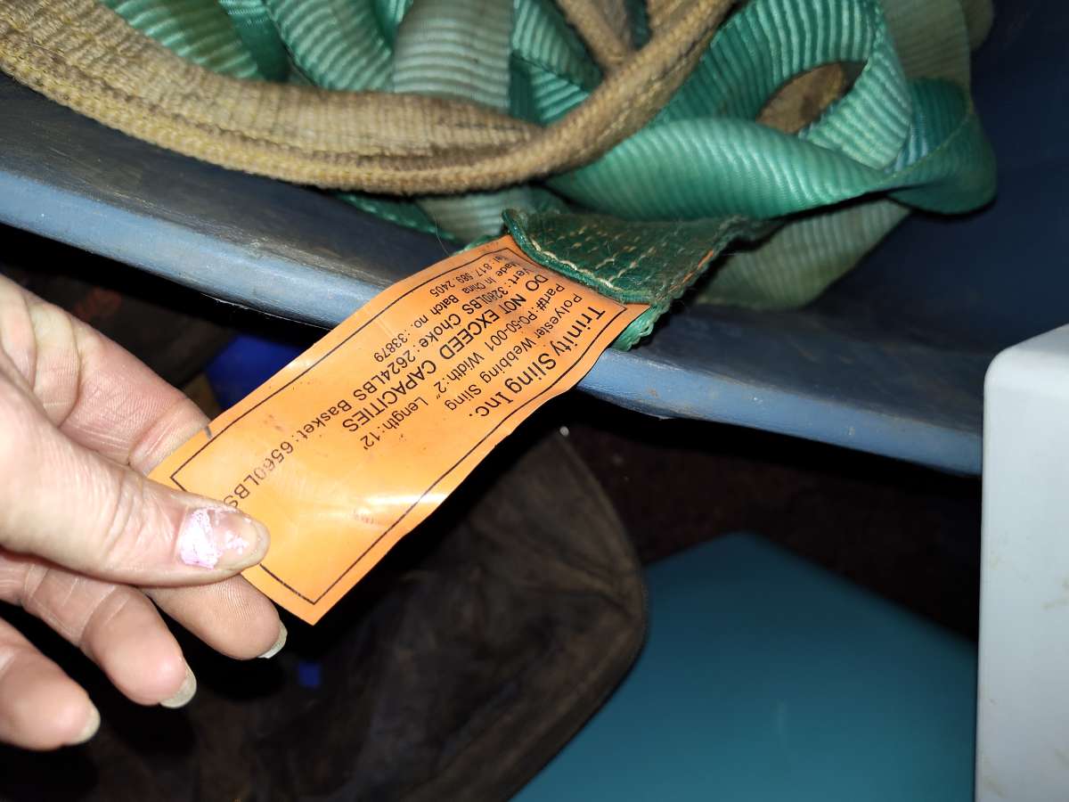 some tools and tow ropes