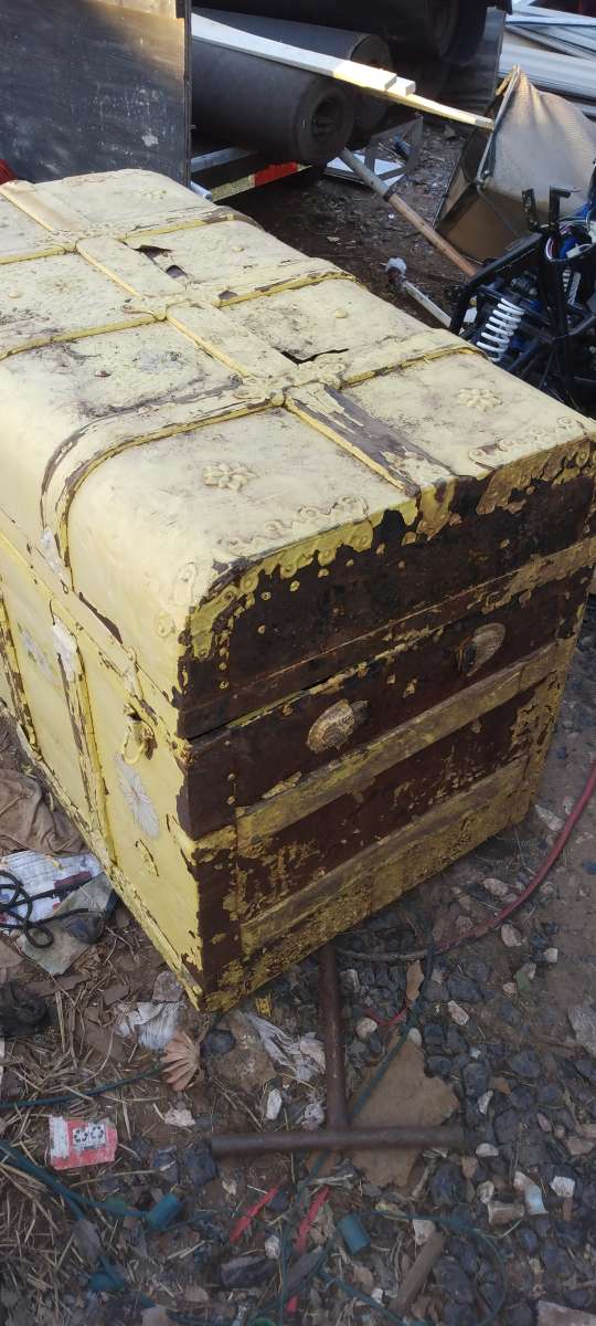 vintage old trunk
