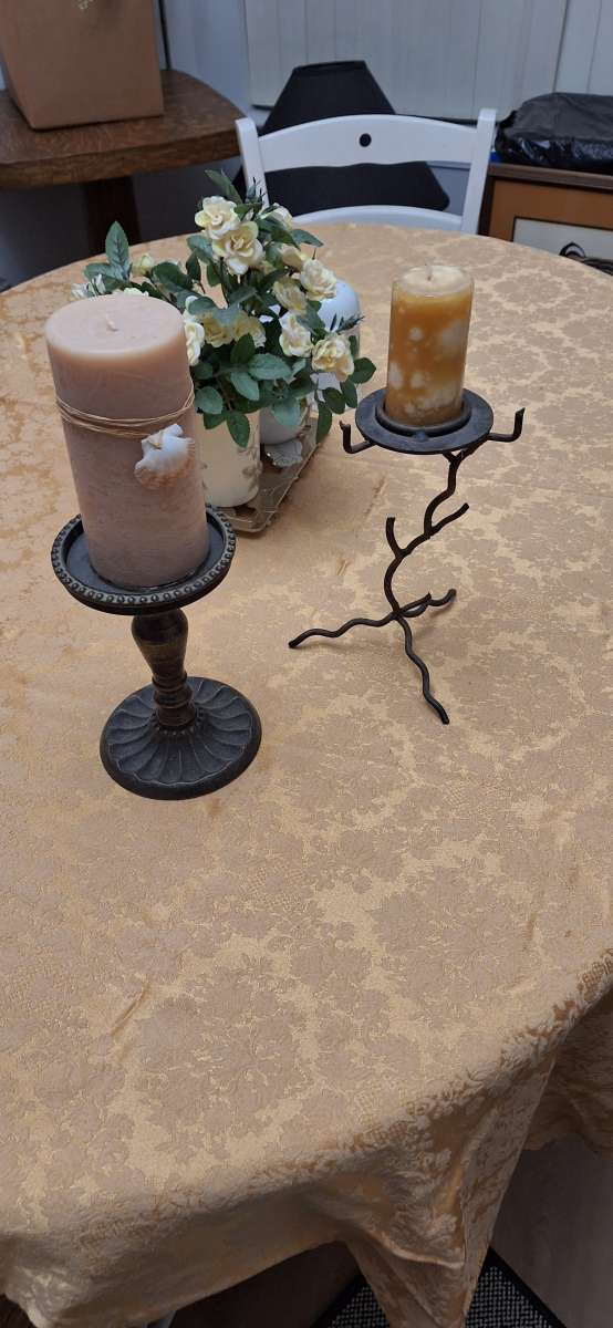 Candle Decor Tall Candles with Candle Stands