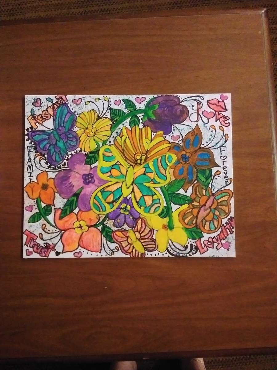 floral painting