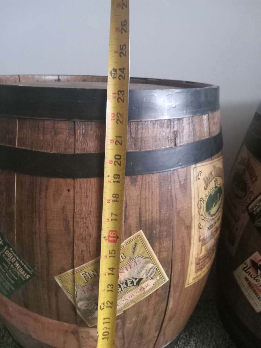 4 Jack Daniels promotional barrels