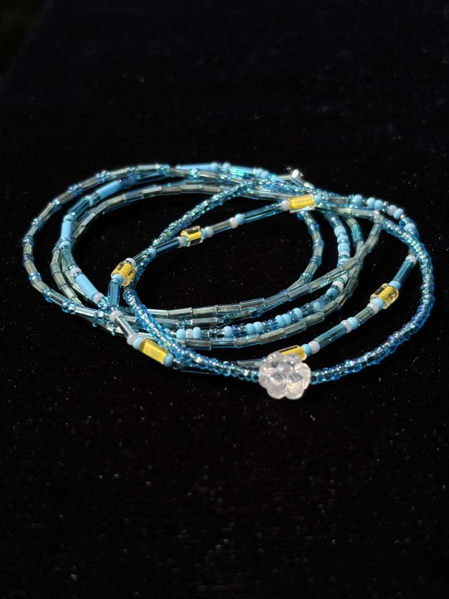 handmade set of 6 elastic bracelets