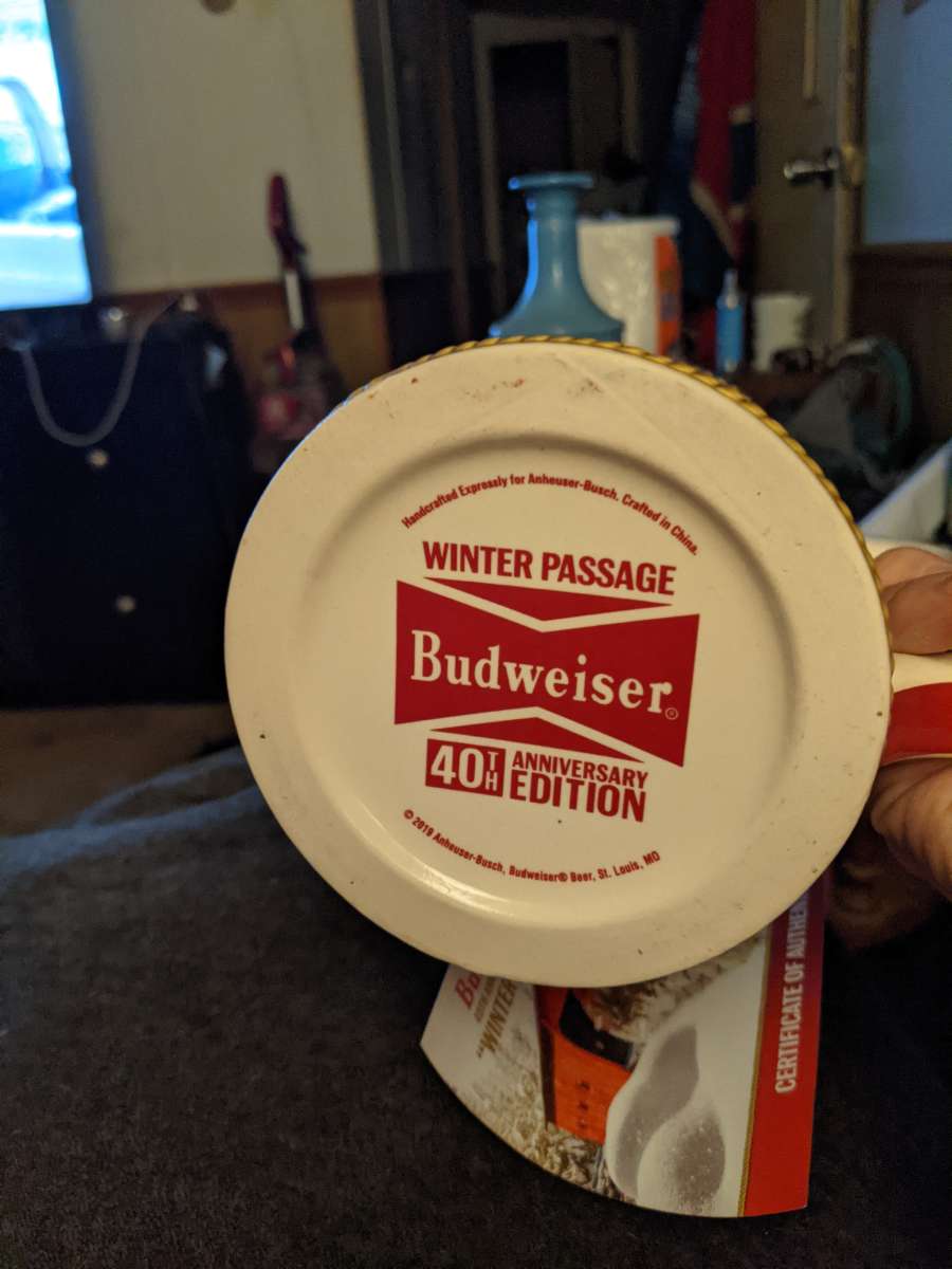 40th anniversary edition Budweiser stien