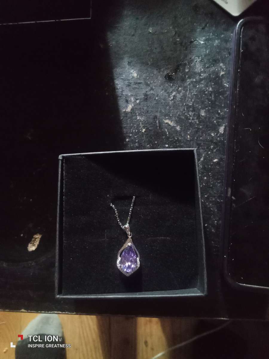 Sterling silver amethyst necklace