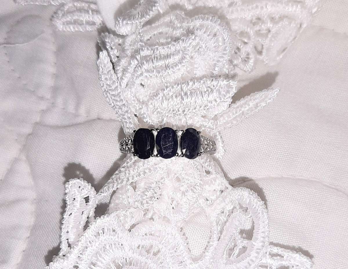 Midnight Sapphire Ring  Size 10