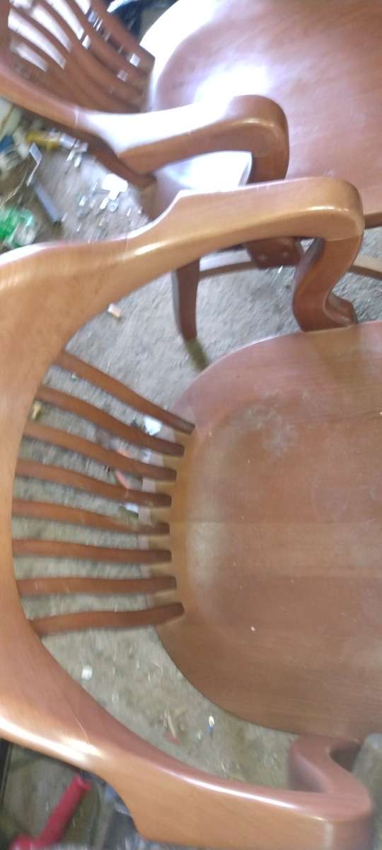both solid wood chairs One price