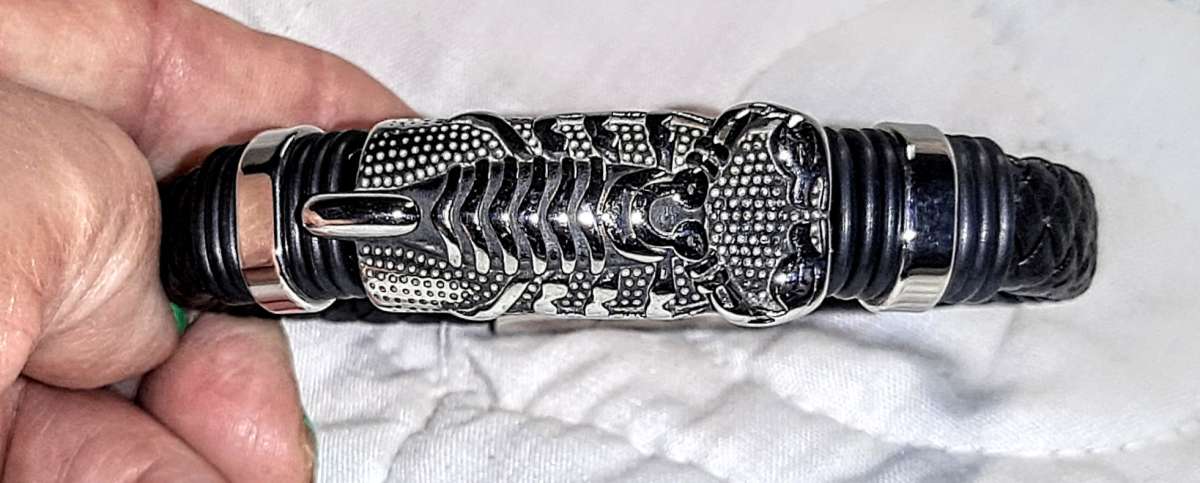 Scorpion PU Braided Leather Bracelet