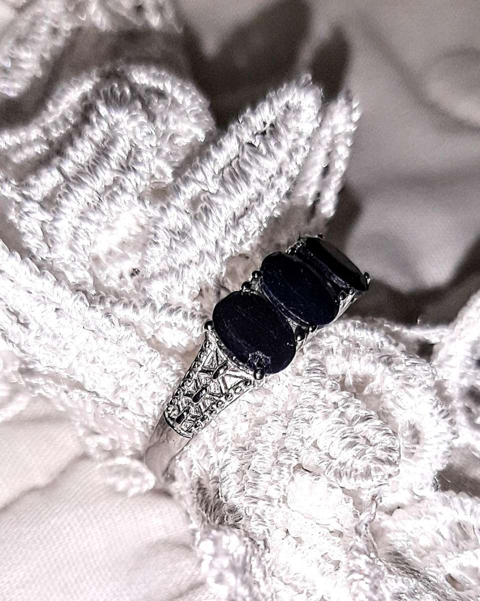 Midnight Sapphire Ring  Size 10
