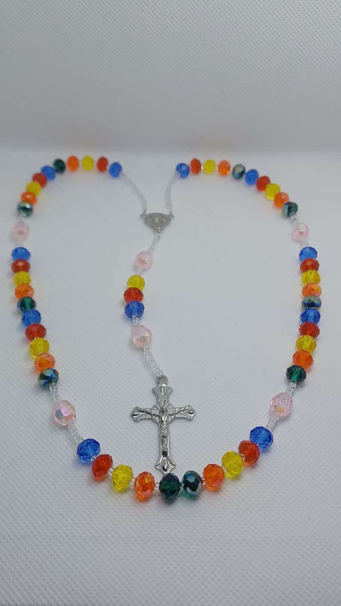 rainbow colors rosary