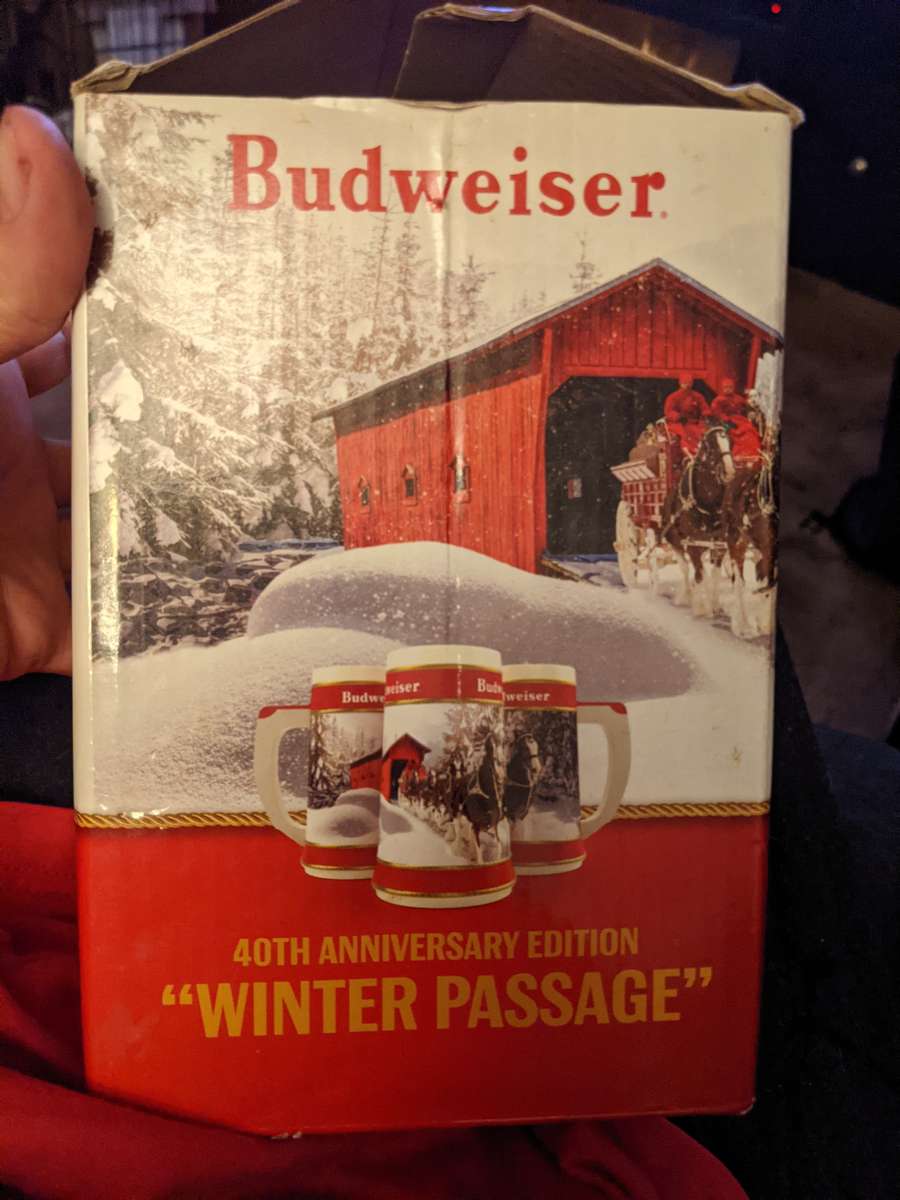40th anniversary edition Budweiser stien