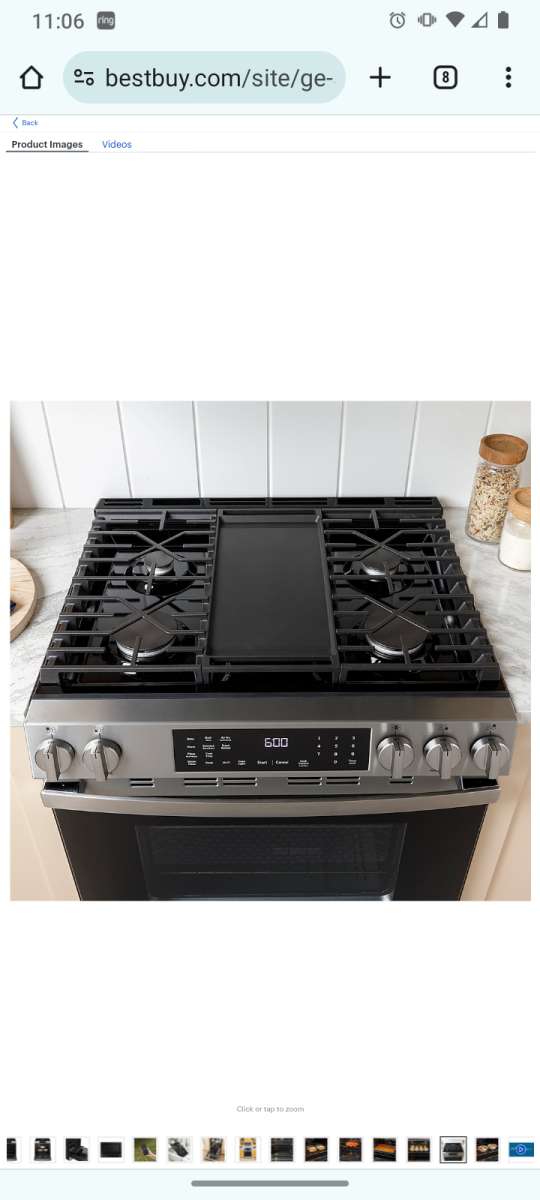 New GE stove with built in AIR fryer