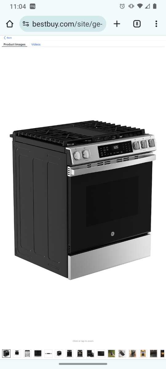 New GE stove with built in AIR fryer