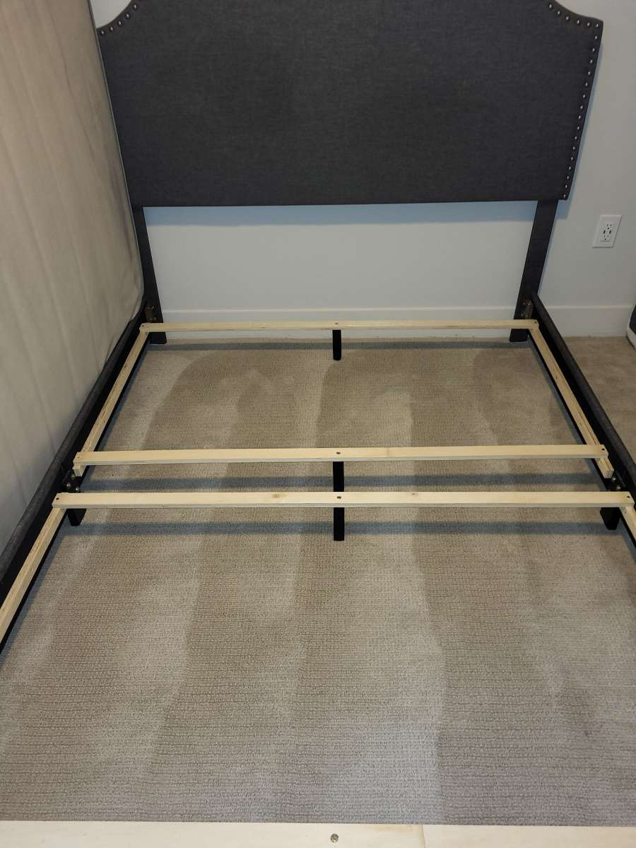 I am selling a Gray Queen Headboard and footboard bedframe