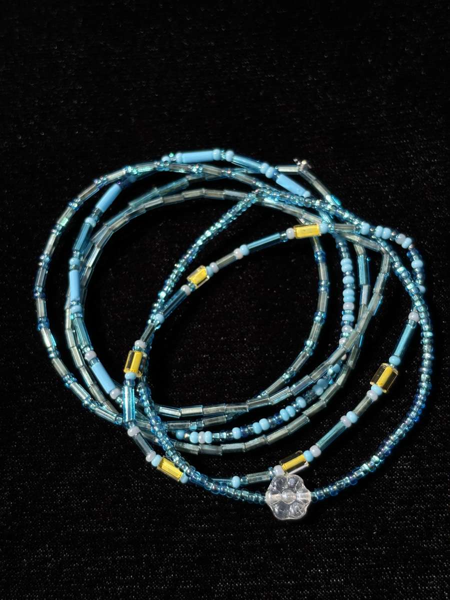 handmade set of 6 elastic bracelets