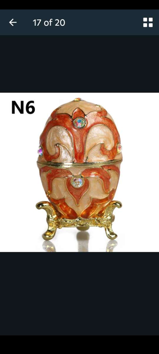 Decorative Egg Shaped Jewerly Boxes