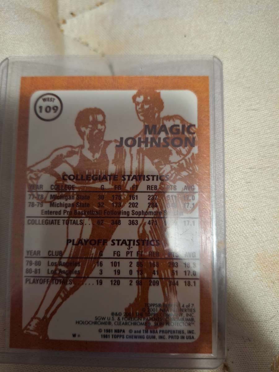 magic johnson card