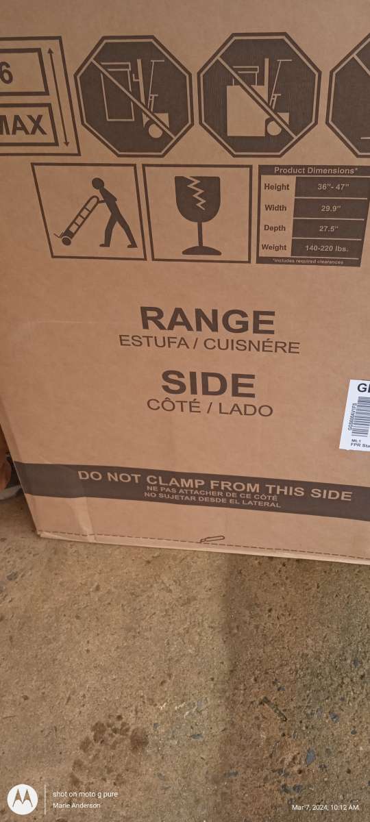 New GE stove with built in AIR fryer