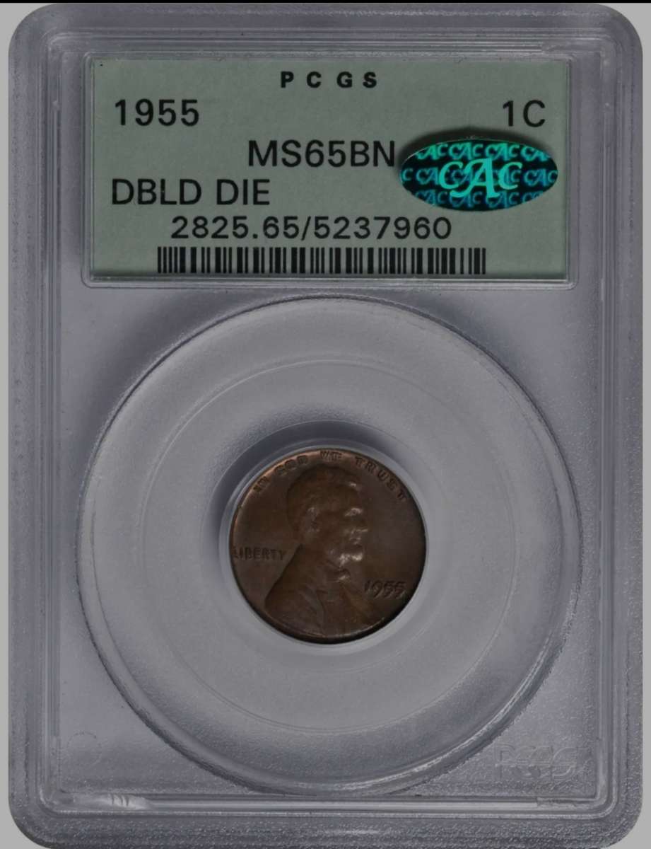 1955 PCGS MS65 CAC Doubled Die Obverse