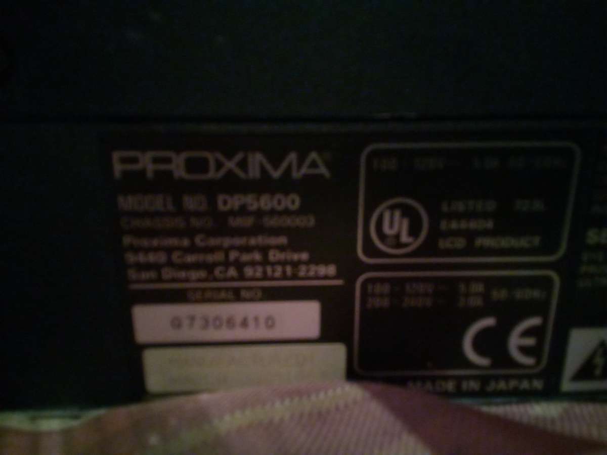 proxima desktop projector 5600