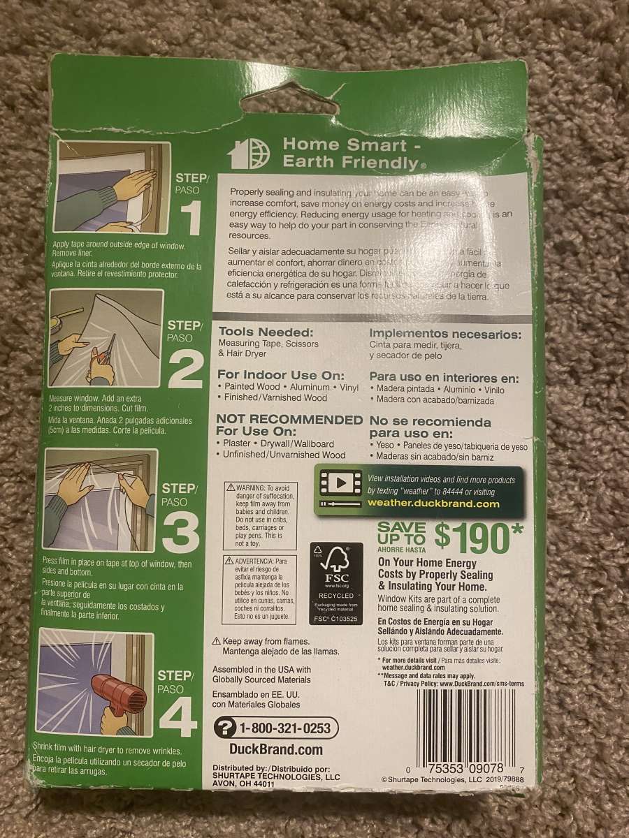 Duck Window Kit AND Duck Faucet Cover