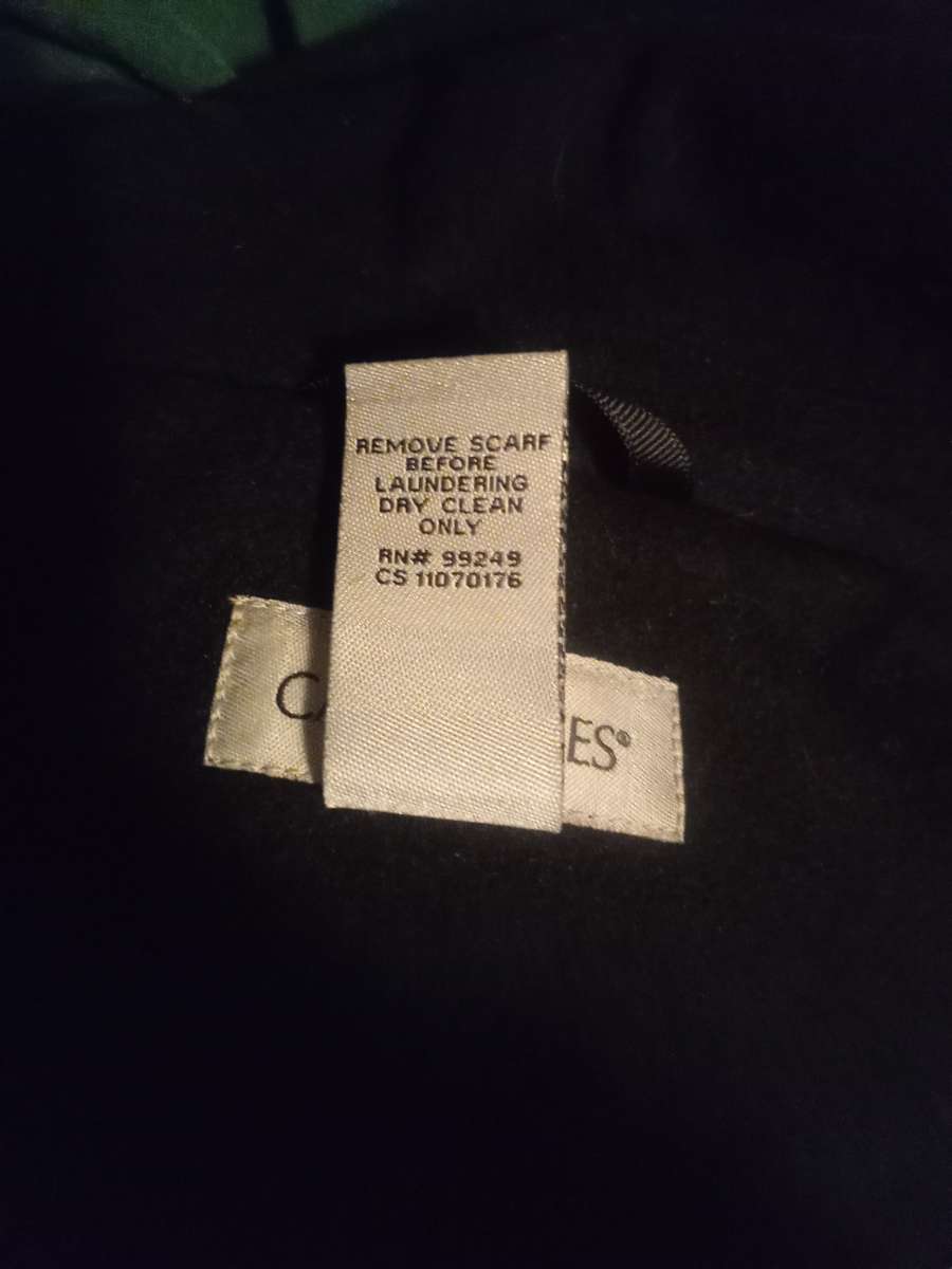 Catherines 2X Detachable Hooded Black Coat