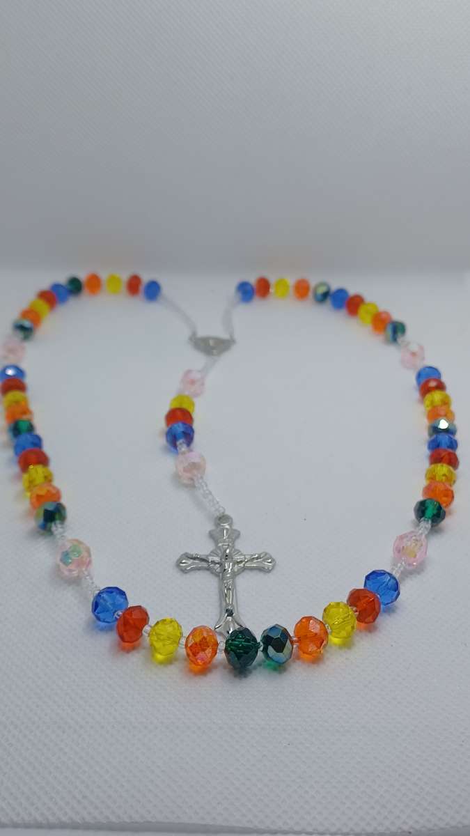 rainbow colors rosary
