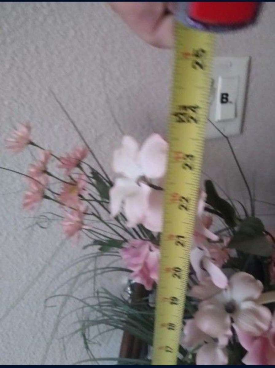 vintage 80s basket of flowers