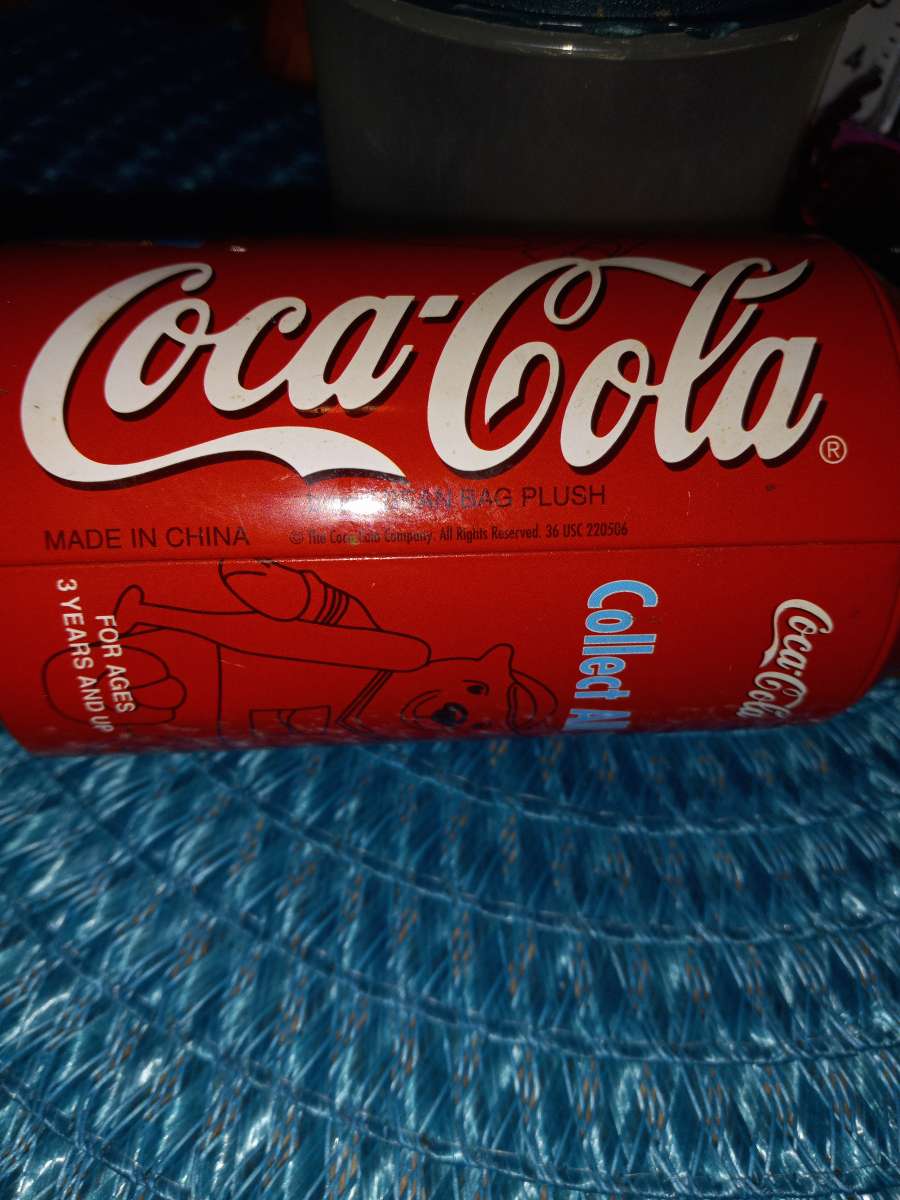 Coke can with bear inside