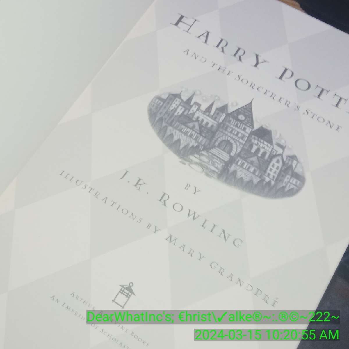 Original Harry Potter Hard back book