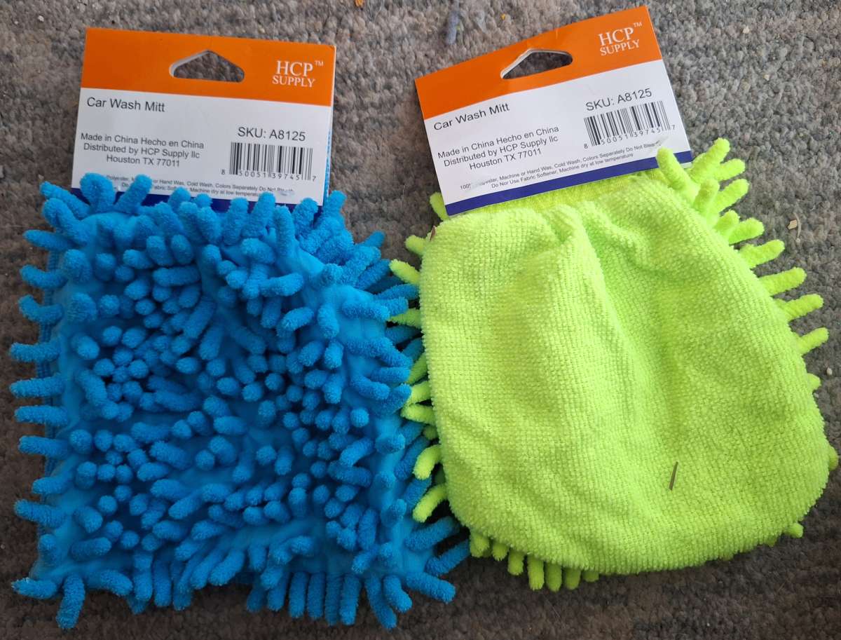 car wash mits