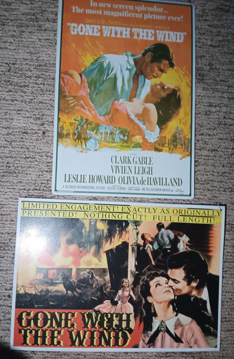 11 x 17 tin GONE WITH THE WIND posters